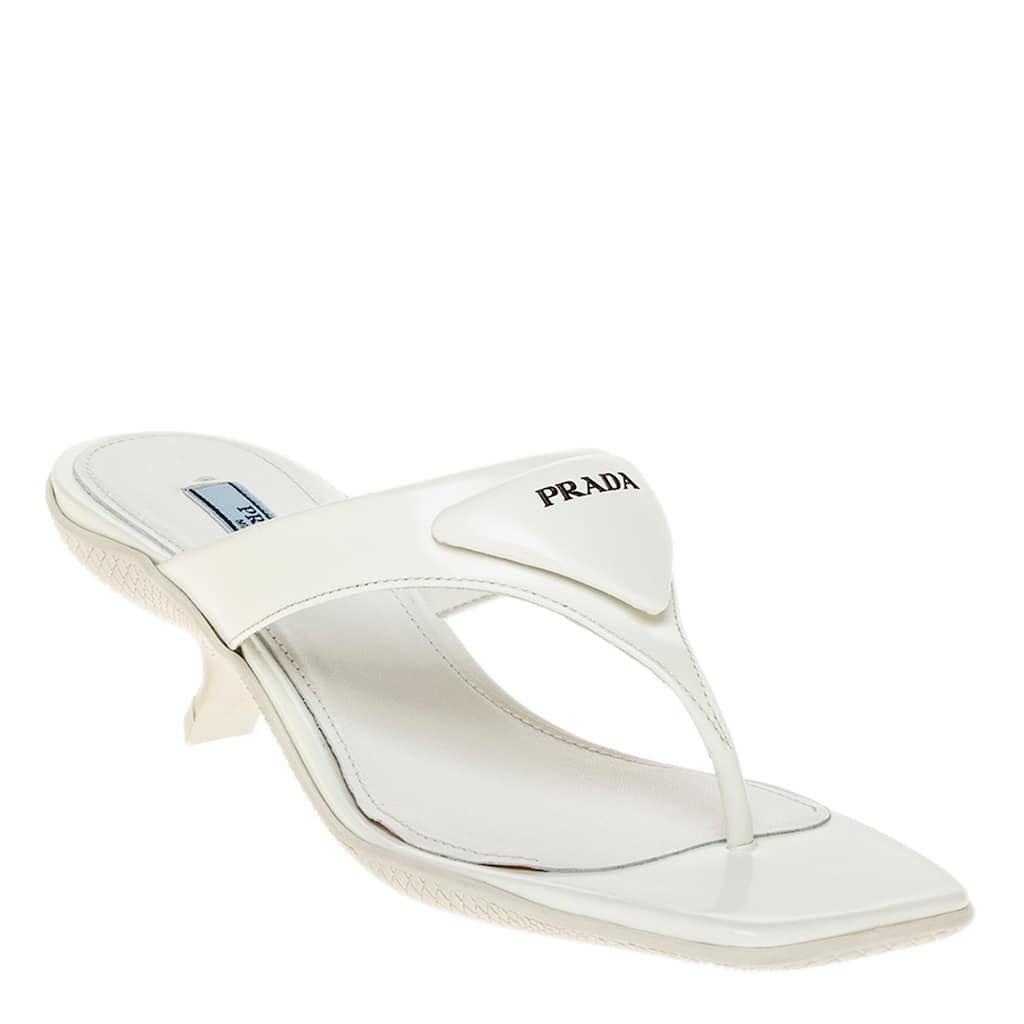 Prada Kitten Heel Sandals