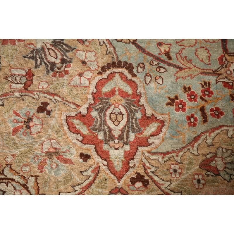 Pre-1900 Antique Tabriz Haj Jalili Persian Rug Handmade Wool Carpet - 14'5" x 17'2"