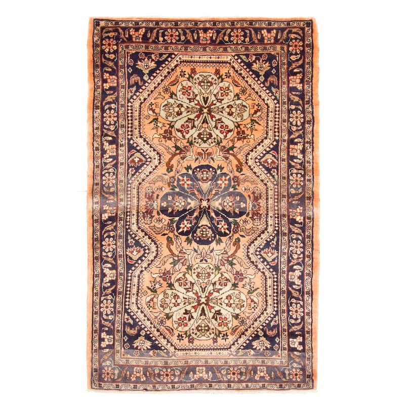 ECARPETGALLERY Hand-knotted Anatolian Copper Wool Rug - 3'3 x 5'5