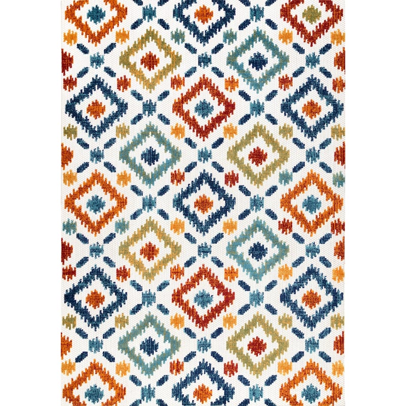 Nuloom Indoor/Outdoor Transitional Labyrinth Area Rug