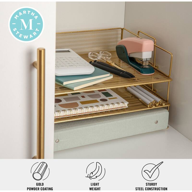 Flash Furniture HH-OHD01-3-MS Ryder 7-3/4" Tall File and Notebook - Gold