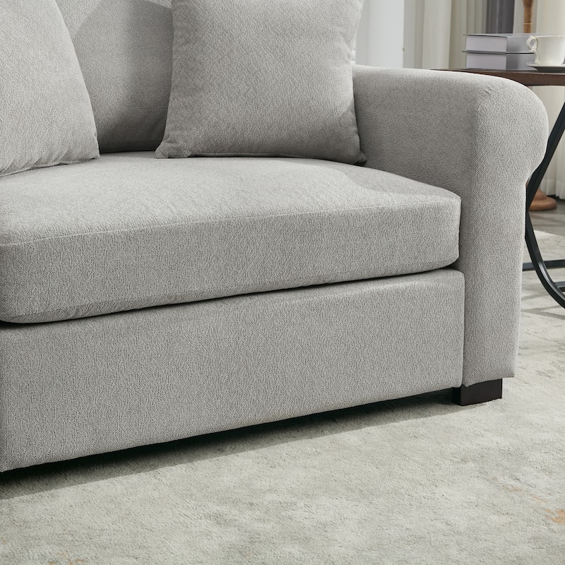 44.5" Wide Oversized Single Sofa Chairs for Living Room Accent Chairs Modern Chenille Lounge Removable Washable Covers Armchairs