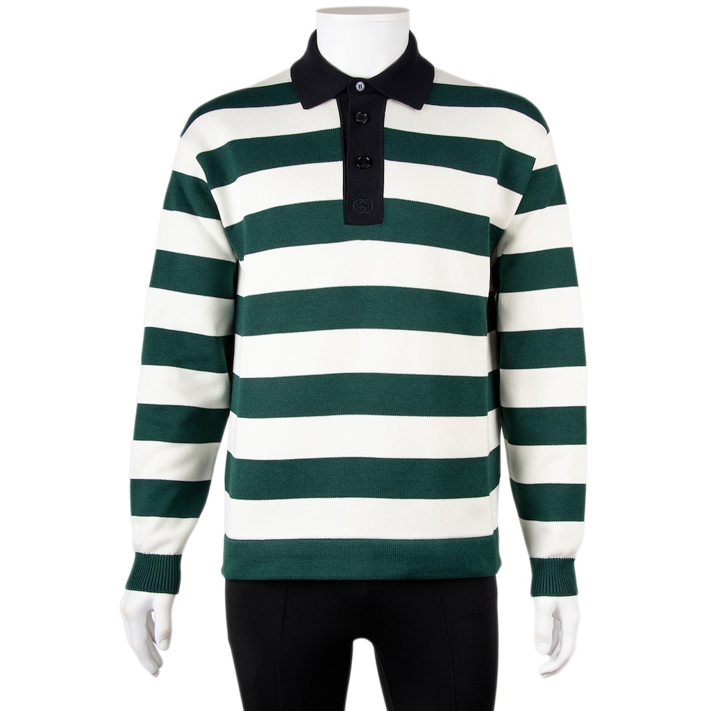 Gucci Men's Striped Polo Shirt