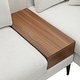 preview thumbnail 12 of 33, Modular U-shaped Linen Reversible Sofa with a Wooden Side Table Box and Reversible Design