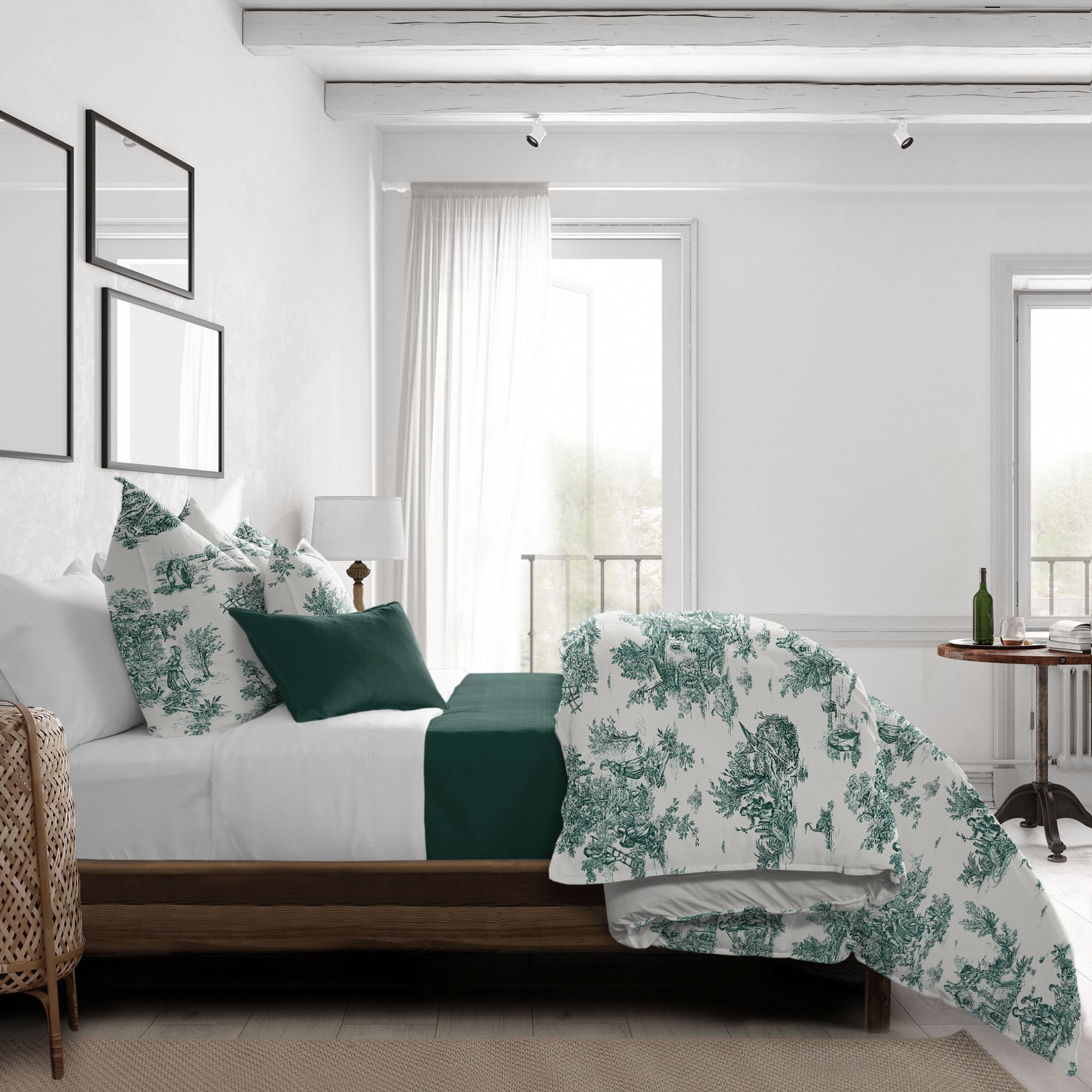 Bouclair Green Comforter and Pillow Sham(s) Set Overstock 36243058