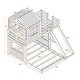 preview thumbnail 6 of 39, Full double wooden bed with slide and guardrail, antique grey