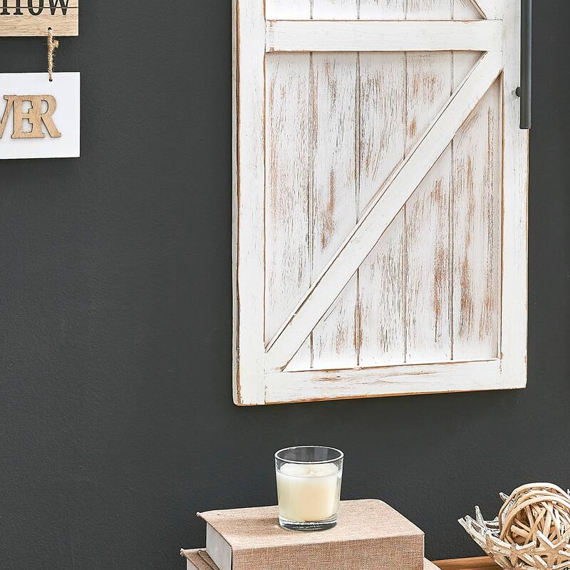 FirsTime & Co. 2-pc. Wooden Barn Door Wall Plaque Set