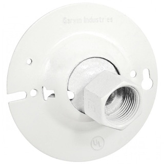 Shop 2 Pcs 4 In Round White Swivel Fixture Hanger For 1 2 In Or