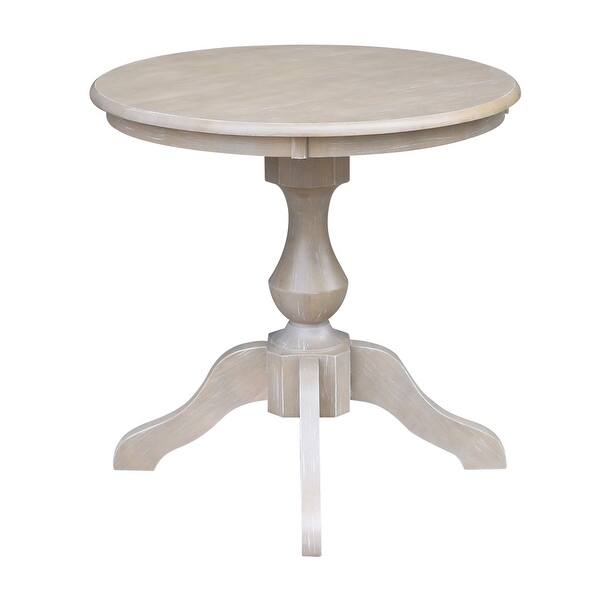 Solid Wood 30 X 30 Round Pedestal Table Overstock 20709618