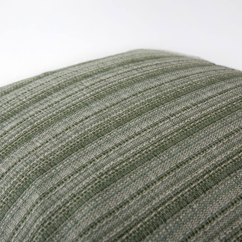 Donny Osmond Stripe Modern Industrial Throw Pillow, 22''x22'' - Green - Down