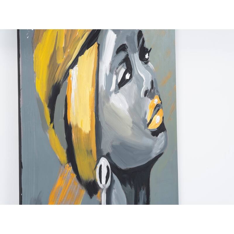 Wandela Wall Canvas Paintings 47'' x 19'' - Grey