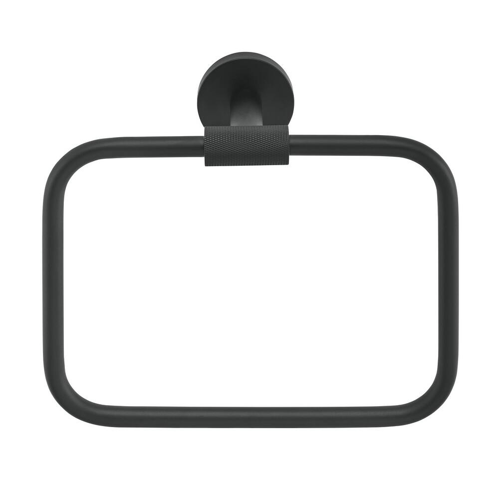 Avallon Towel Ring in Matte Black - MB