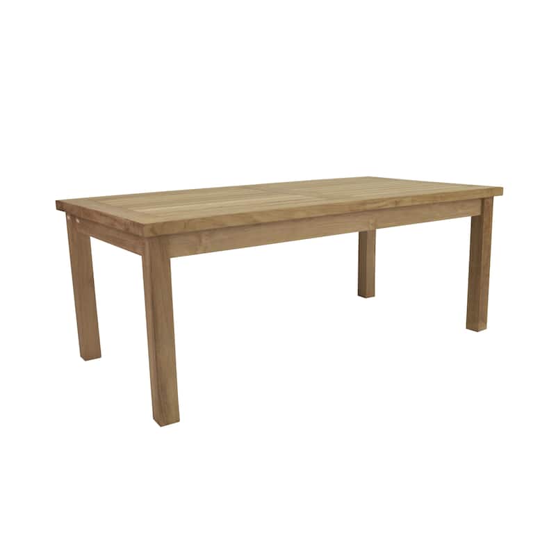 HomeRoots 47" Natural Solid Wood Outdoor Coffee Table