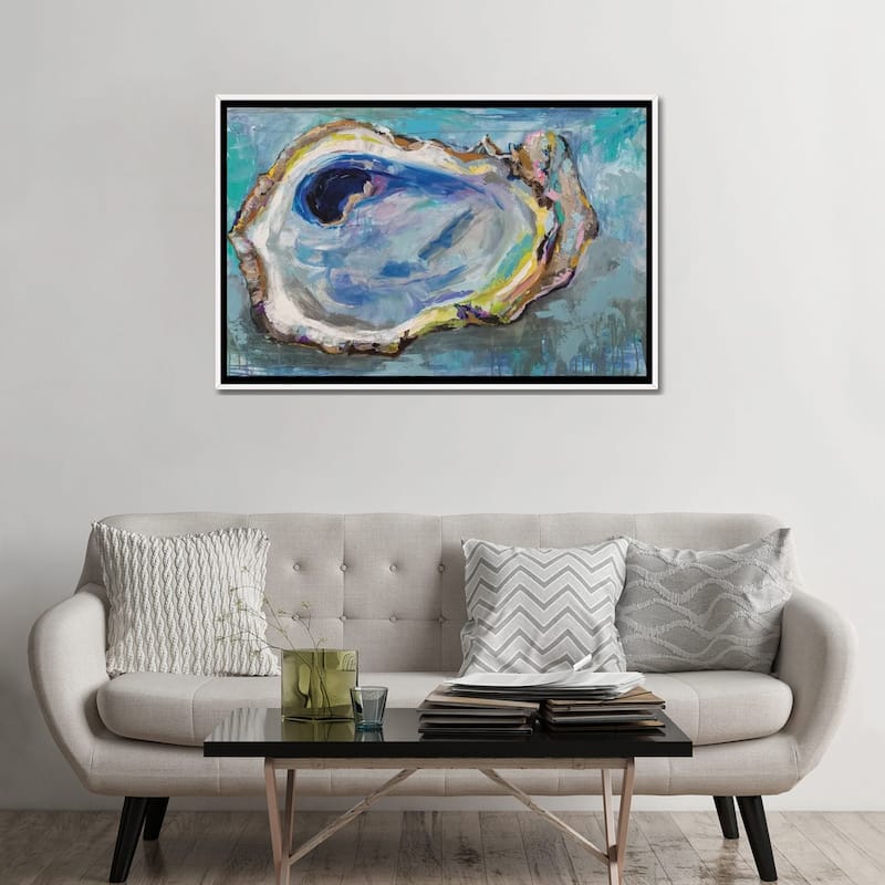 iCanvas "Oyster Two" by Jeanette Vertentes Framed Canvas Print