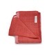 preview thumbnail 1 of 1, Work of Artisans Wool Woven Baby Blanket - Coral w/ Dark Coral Stripes