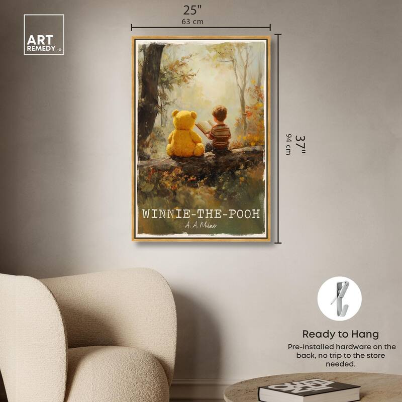 Classic Winnie the Pooh Canvas by Art Remedy