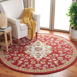 SAFAVIEH Handmade Blossom Asdis French Country Wool Rug