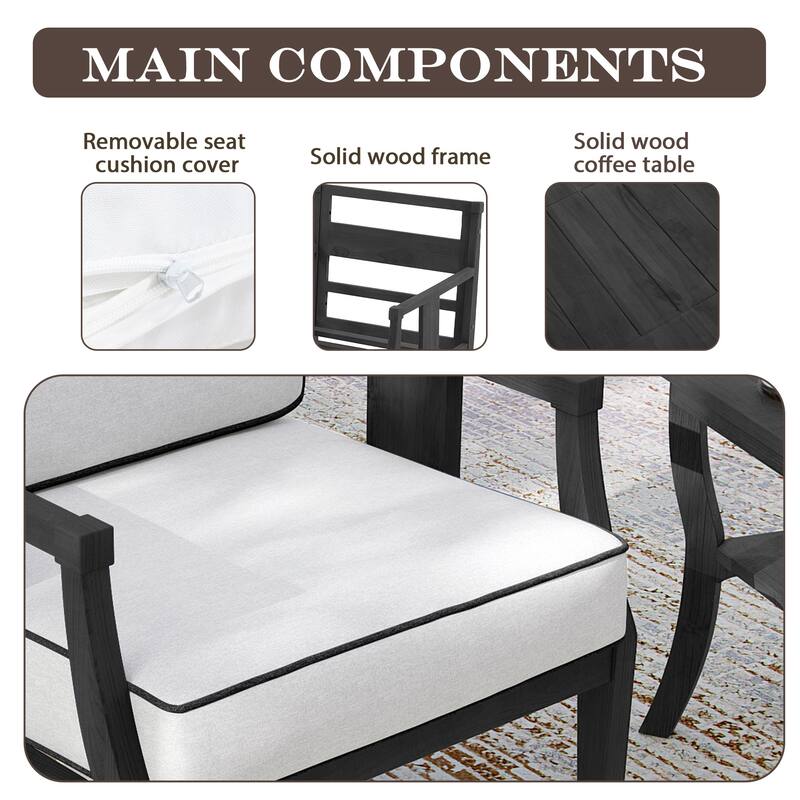 2 Set Outdoor Patio Club Chair with Cushion Patio Arm Lounge Chair