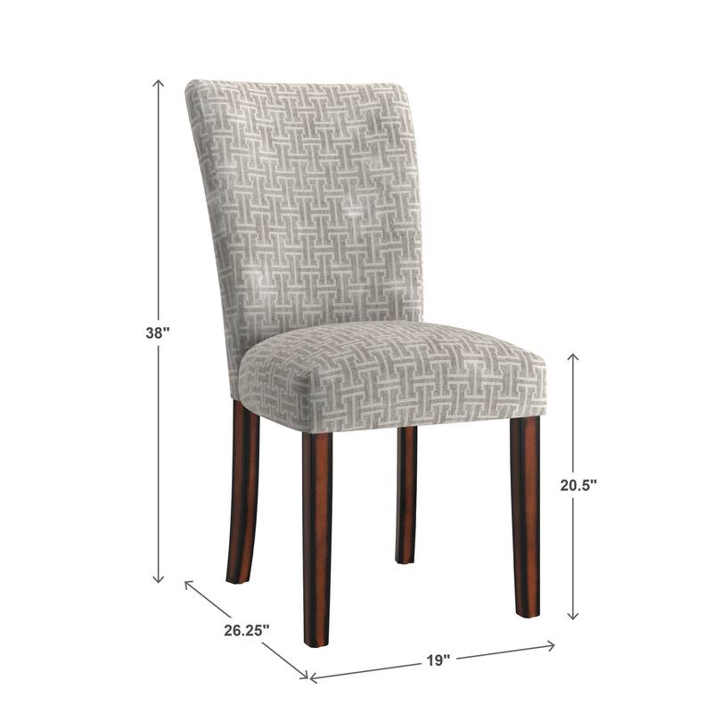 Catherine Print Parsons Dining Side Chair (Set of 2) by iNSPIRE Q Bold