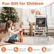 preview thumbnail 9 of 8, Costway 3-in-1 Art Easel for Kids with Magnetic Chalkboard & - See Details