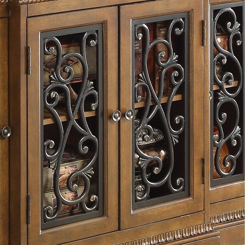 Babel Oak 4-door Console Table