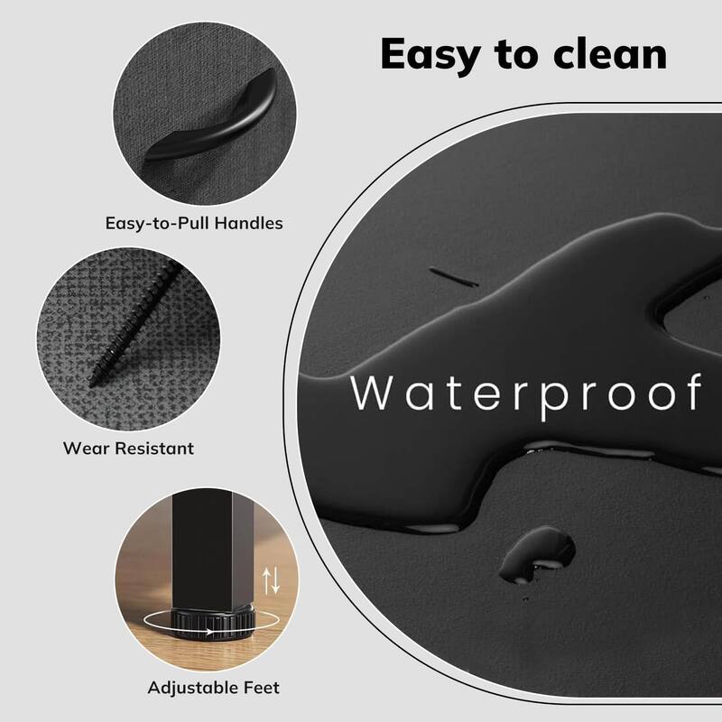 9 Drawers Dresser for Bedroom, Tall Fabric Closet Chests Organizer Tower Furniture with Wooden Top