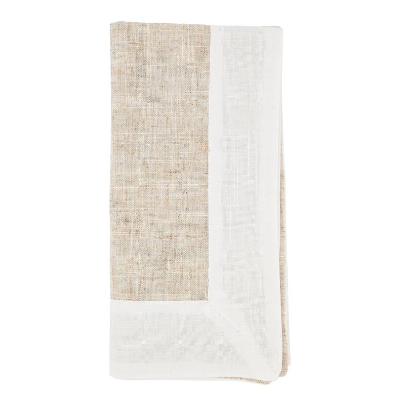 Two Tone Dinner Napkins (Set of 4) - 20"x20"