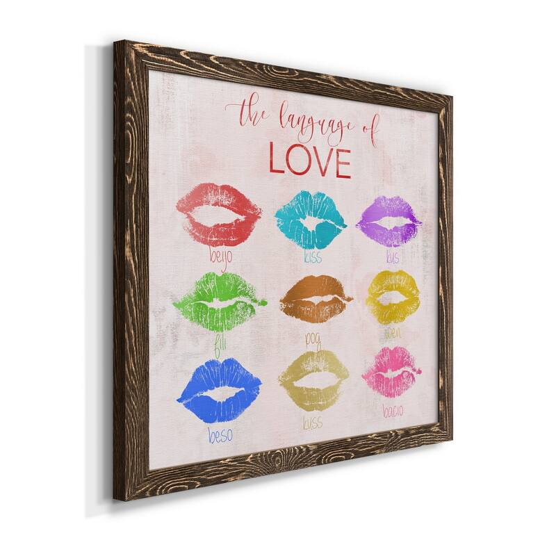 Rainbow Kiss-Premium Framed Canvas - Ready to Hang
