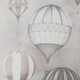 preview thumbnail 4 of 3, Balloon Fiesta Grey and Rose Gold Wallpaper