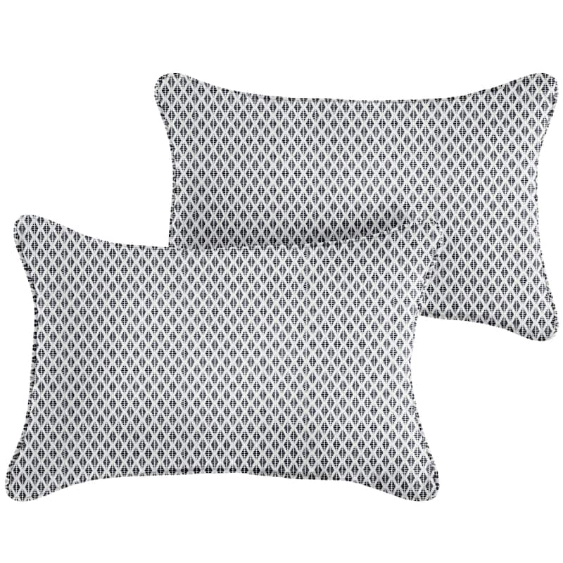 Sorra Home Sunbrella Outdoor Corded Pillow Set of 2