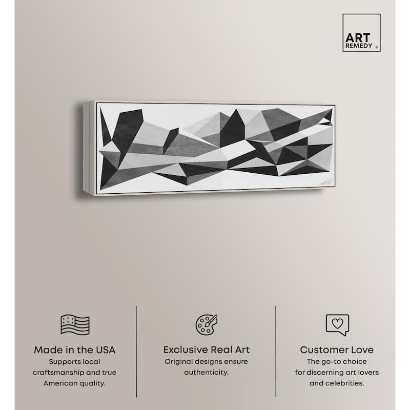 Geometric Panoramic Canvas by Art Remedy