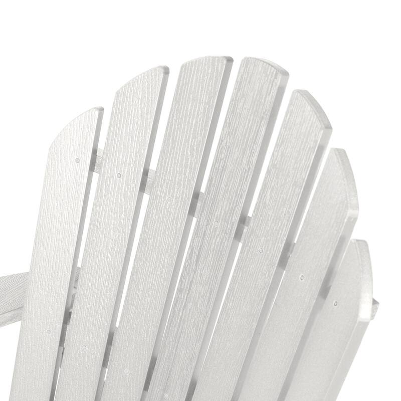 Eco-friendly Synthetic Wood Folding and Reclining Adirondack Chair