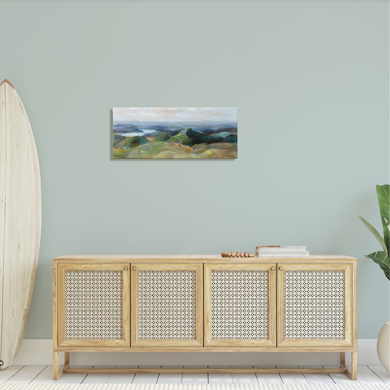 Stupell Vivid Abstract Aerial View Mountain Top Hills Canvas Wall Art, Design by Danhui Nai