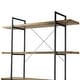 preview thumbnail 11 of 10, Amrit 84.5" Wood Shelf Metal Frame Etagere Five-shelf Bookcase