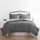 preview thumbnail 1 of 41, Becky Cameron Hotel Quality 3-Piece Oversized Duvet Cover Set Grey - Full - Queen