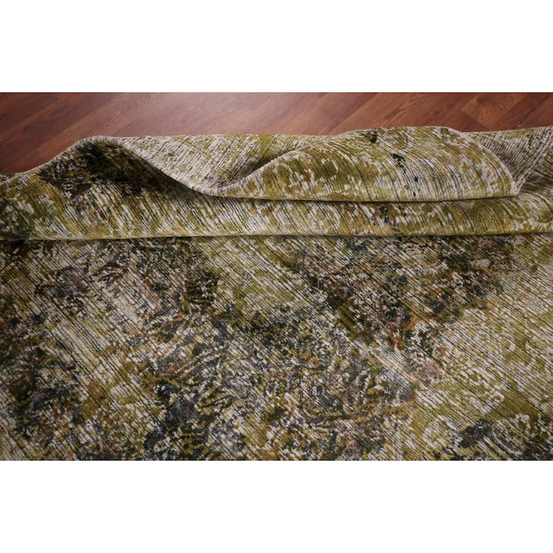 Contemporary Abstract Indian Area Rug Handmade Wool Carpet - 4'11"x 7'11"