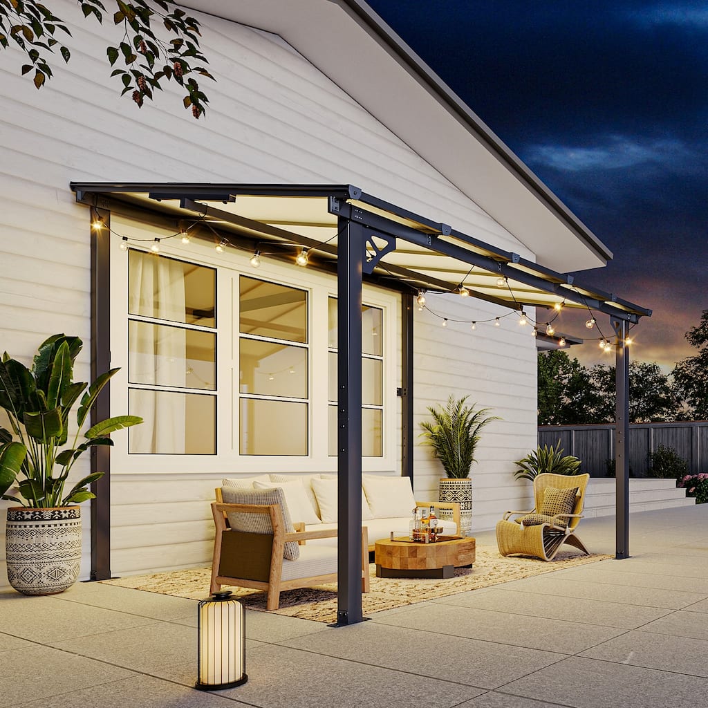 Gazebo for Patio, Gazebo Pergola with Sloped Roof