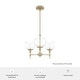 preview thumbnail 6 of 12, Hunter Xidane Metal and Glass Orb Chandelier - Entry, Kitchen or Dining Room Table, Bedroom - Mid-Century Modern, Transitional