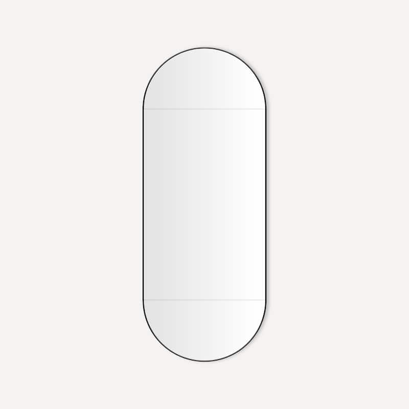 Robern D2C2050D4MPSP Murray Hill 20" x 50" Pill Medicine Cabinet with - Matte Black - Anthracite Finish