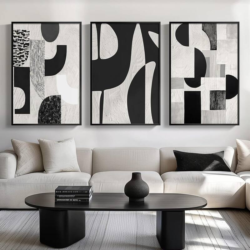 Modern Minimalist Geometric Canvas Art Work Prints Painting Decoration - 24 x 36