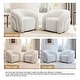 preview thumbnail 47 of 45, Upholstered Swivel Barrel Accent Chair Set of 2