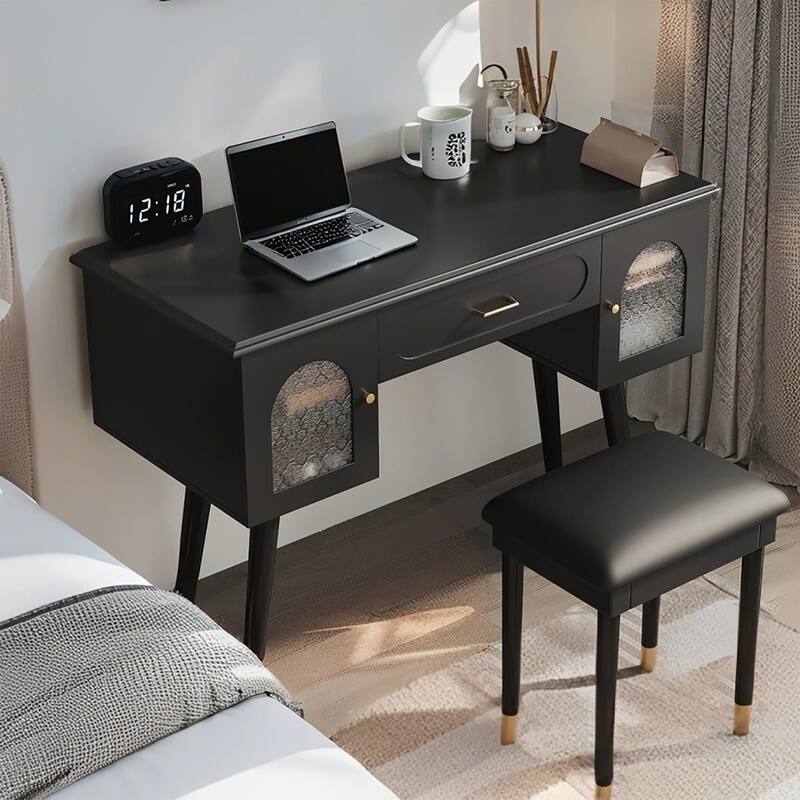 Elegant Vanity Makeup Table & Chair Set, Modern Dressing Table