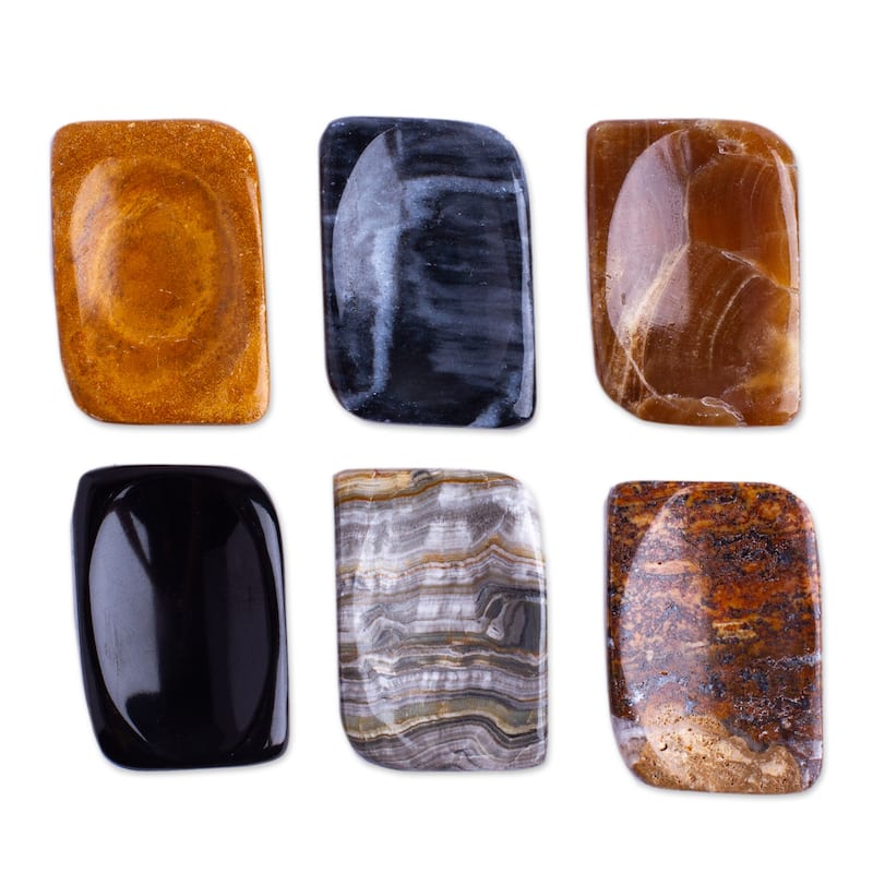 Novica Handmade Ability Amulet Stress-Relieving Stones (Pair)