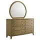 preview thumbnail 2 of 21, Granada 8-drawer Dresser and Mirror Natural Pine Dresser With Mirror (Brown)