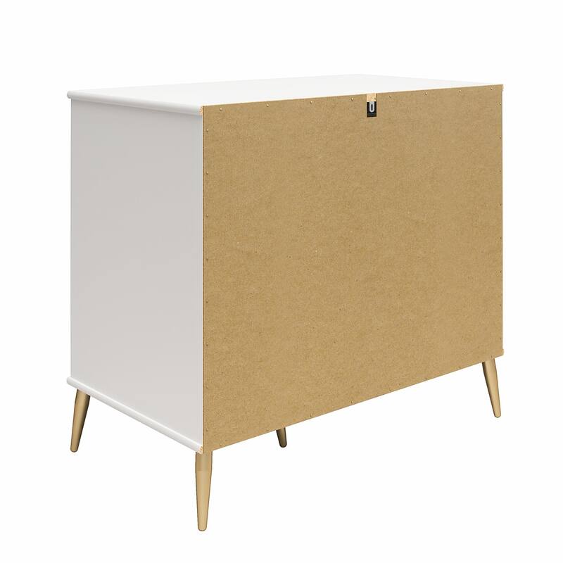 Little Seeds Valentina Asymmetrical 3 Drawer / 1 Door Convertible Dresser