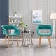 preview thumbnail 22 of 39, Mcombo Modern Accent Armchairs Kitchen Dining Room Chairs Set of 2 - 28*20*24 in