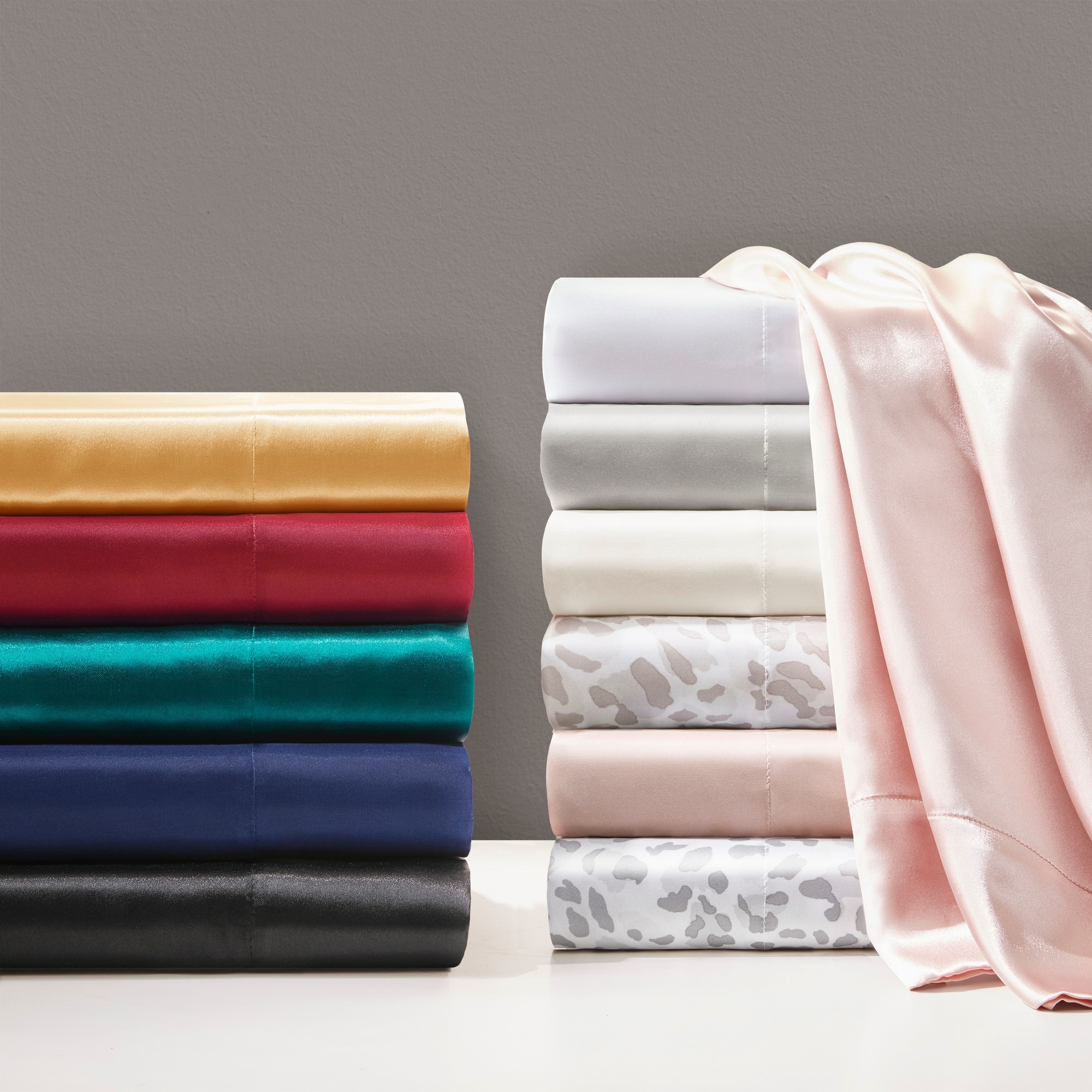 Madison Park Essentials Printed Satin Luxury 2 PC Pillowcases