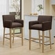 preview thumbnail 2 of 32, Armga Fabric and Rubberwood 30.5 inch Barstools (Set of 2) by Christopher Knight Home