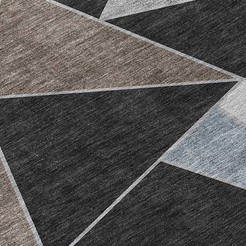 HomeRoots Geometric Transitional Rectangle Outdoor Rug