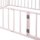 preview thumbnail 9 of 30, Full Size Metal Floor Bed Frame with Fence and Door for Kids' Bedroom